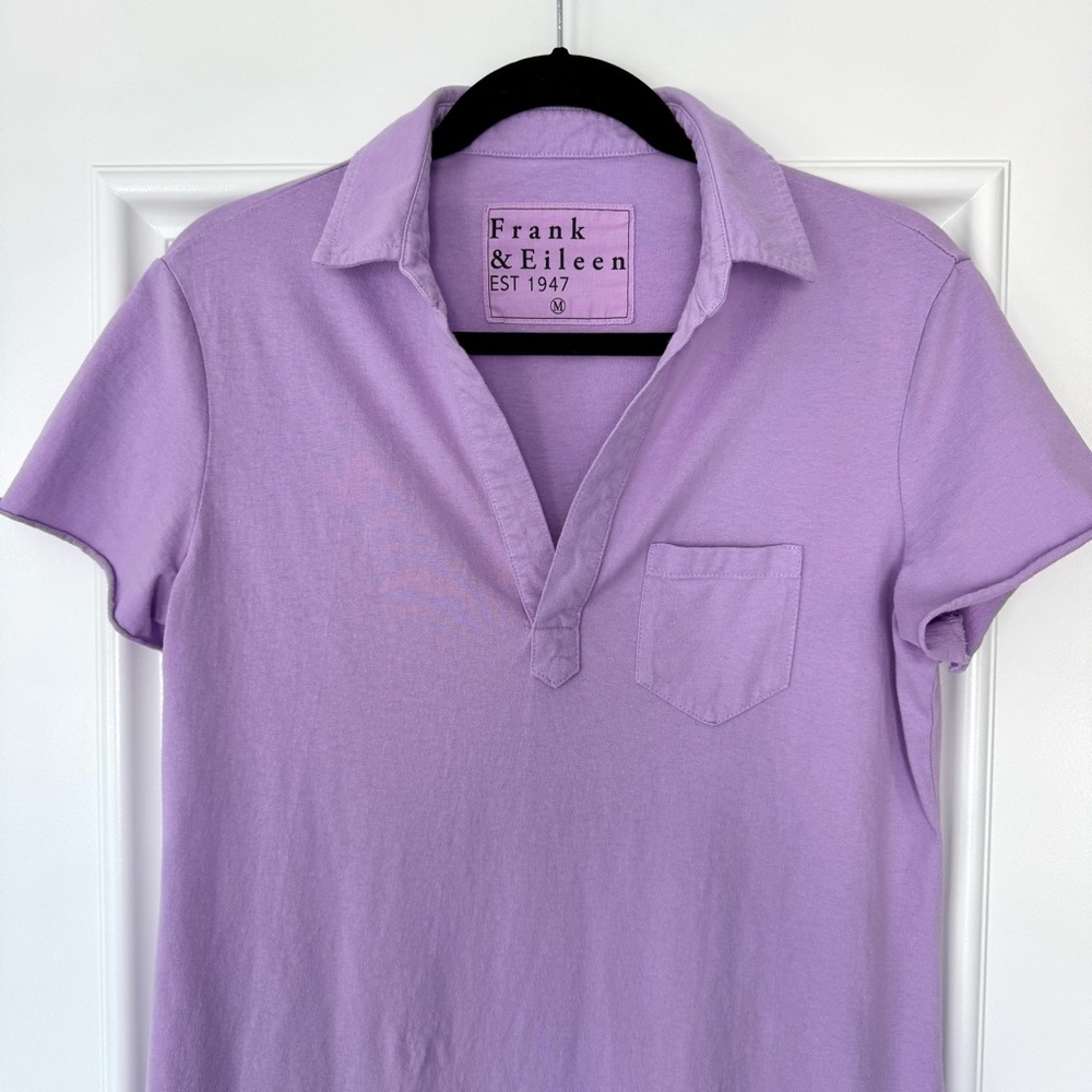 NWT Frank & Eileen Lauren Violet Polo Dress, Women’s Size Medium - Picture 3 of 9